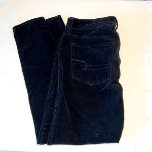 AEO black corduroy Jeggings